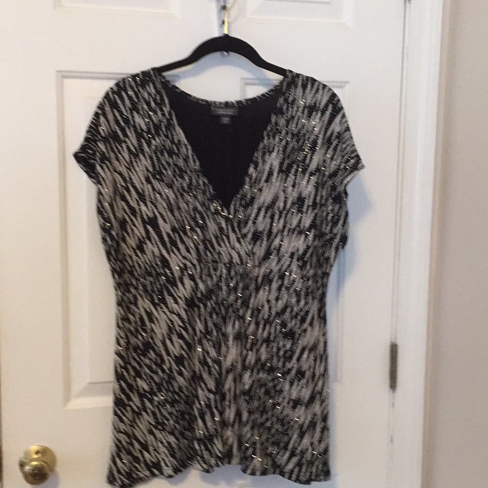 Dressbarn woman collection fancy top 14/16 W